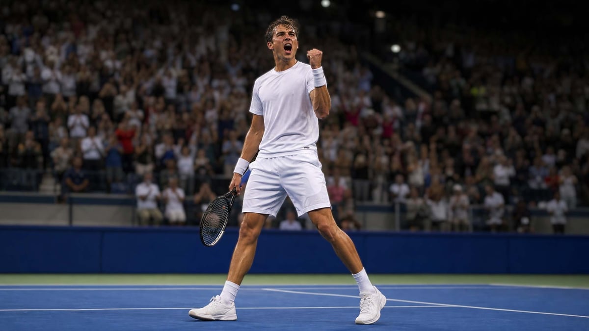 En spelare i US Open.