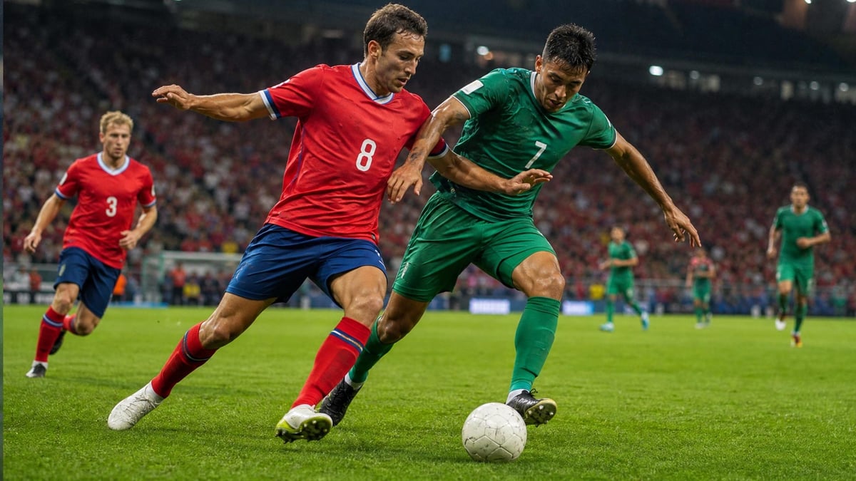 Norge mot Irak i VM.