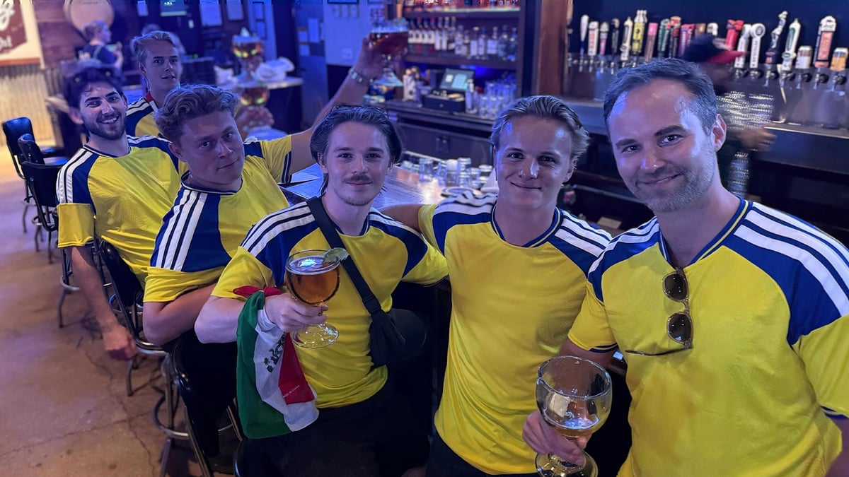 Svenska fans samlade