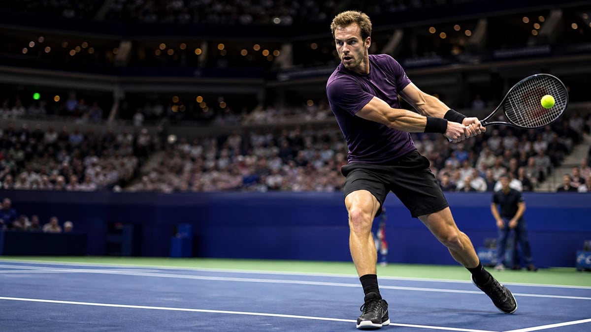 En tennisspelare i US Open