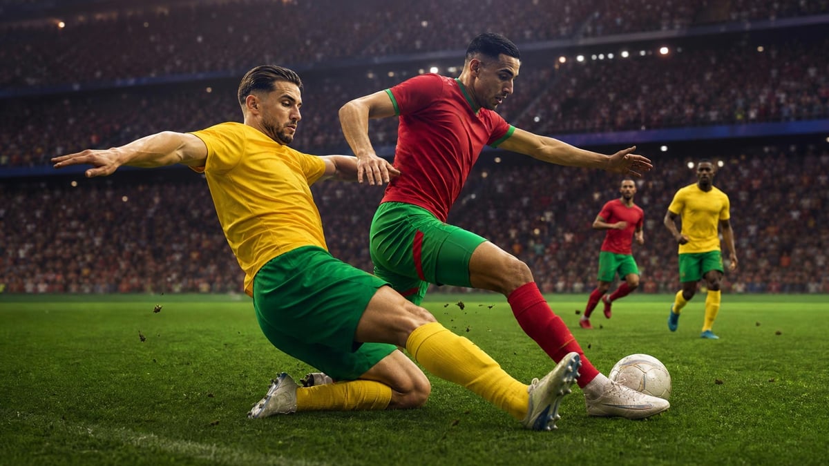 Brasilien mot Marocko i Grupp C.