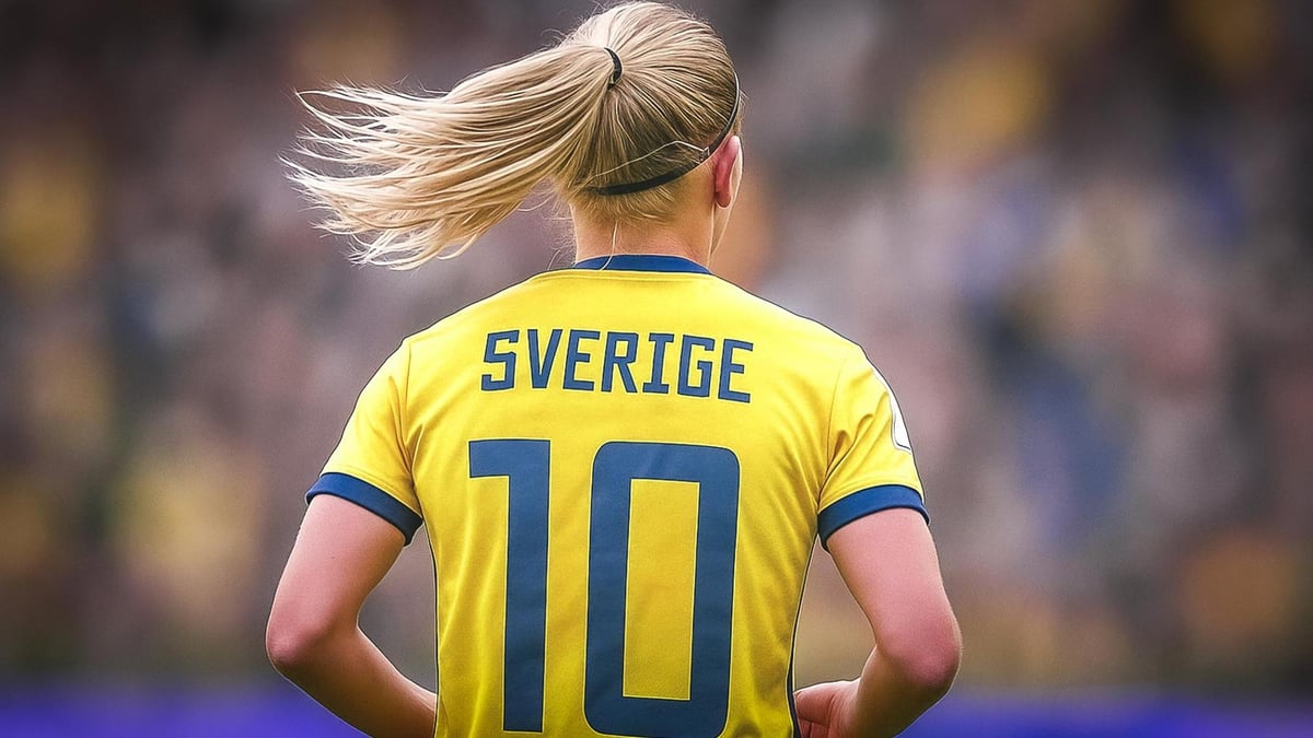 En svensk fotbollsspelare i Dam-EM 2025.