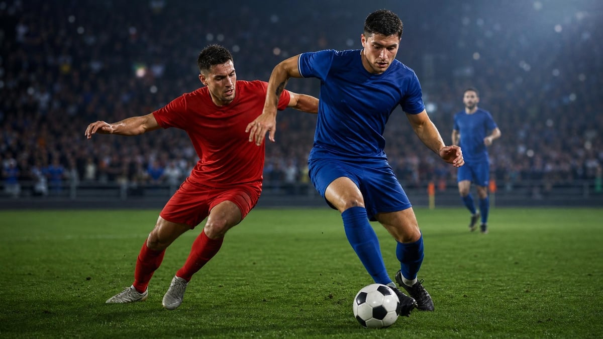 Frankrike mot Spanien i en VM-semifinal