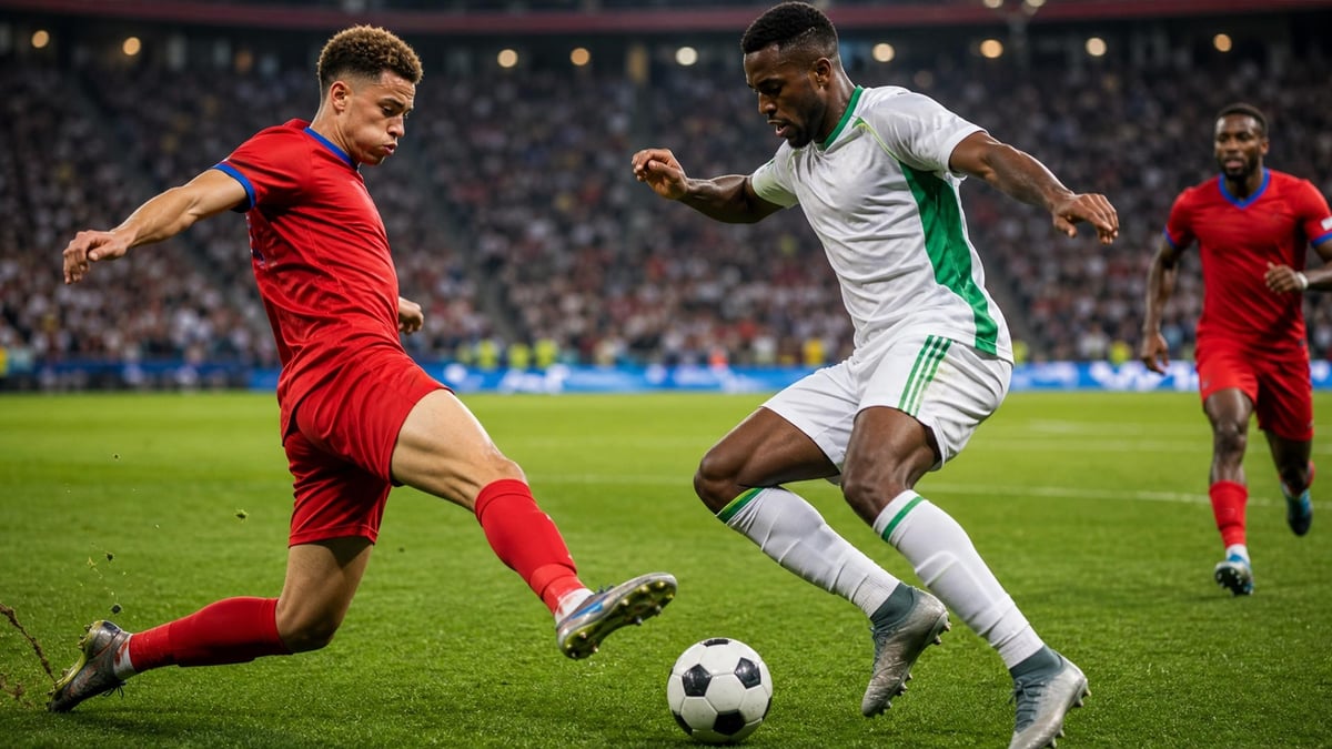 Två lag i fotbolls-VM