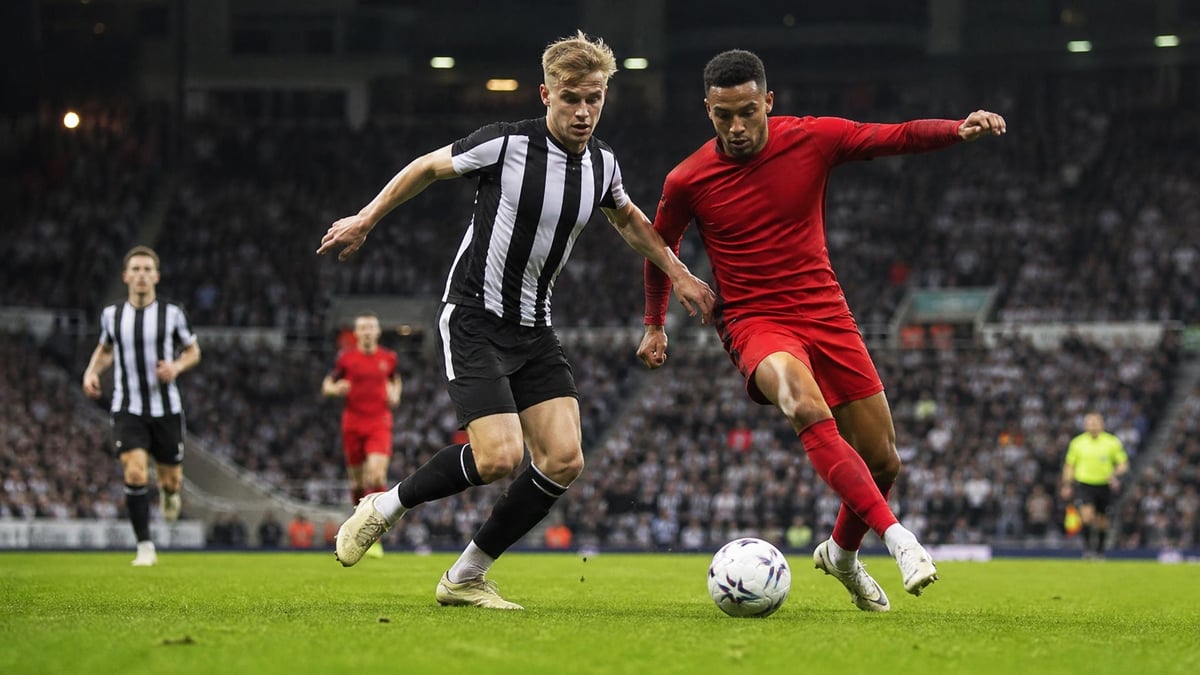 Newcastle mot Liverpool i fotboll