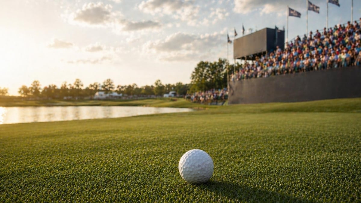 En golfboll i PGA-mästerskapet