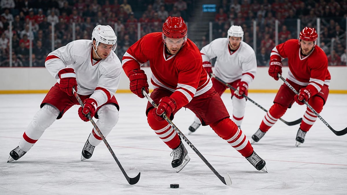 Stillbild ur en NHL-match.
