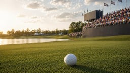 En golfboll i PGA-mästerskapet