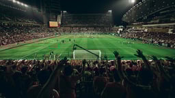 Stillbild ur en Europa League match.