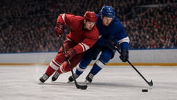 Stillbild från en SHL-match.