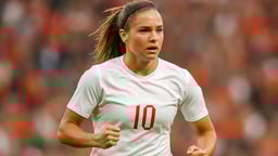 En engelsk fotbollsspelare springer ut på planen.