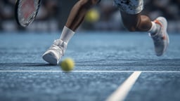 En närbild på en tennisspelare i ATP.