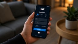 En person som registrerar sig på 1X2 med BankID.