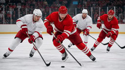 Stillbild ur en NHL-match.